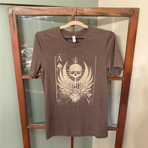 Brown Short Sleeve Graphic Tee